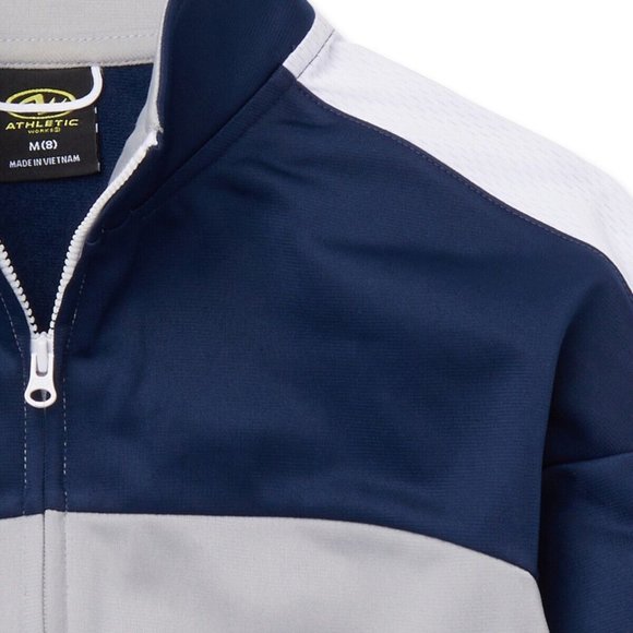 Athletic Works Little/Youth Boy's Tricot Track Jacket Size 10-16 Regular & Husky - Picture 3 of 5